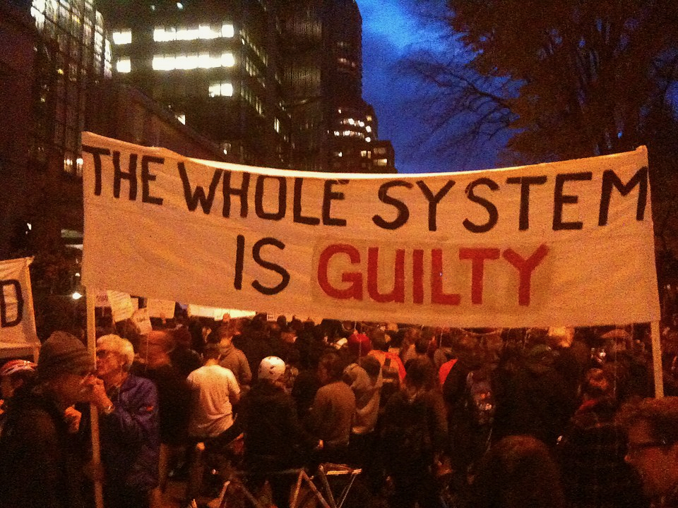 A march in Portland, Oregon to protest the lack of a grand jury indictment in the death of Michael Brown.