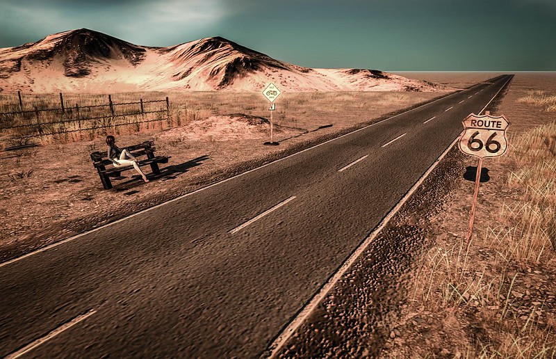 A virtual rendering of Route 66